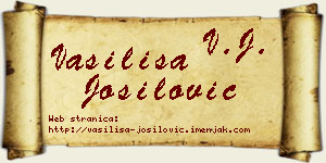 Vasilisa Jošilović vizit kartica